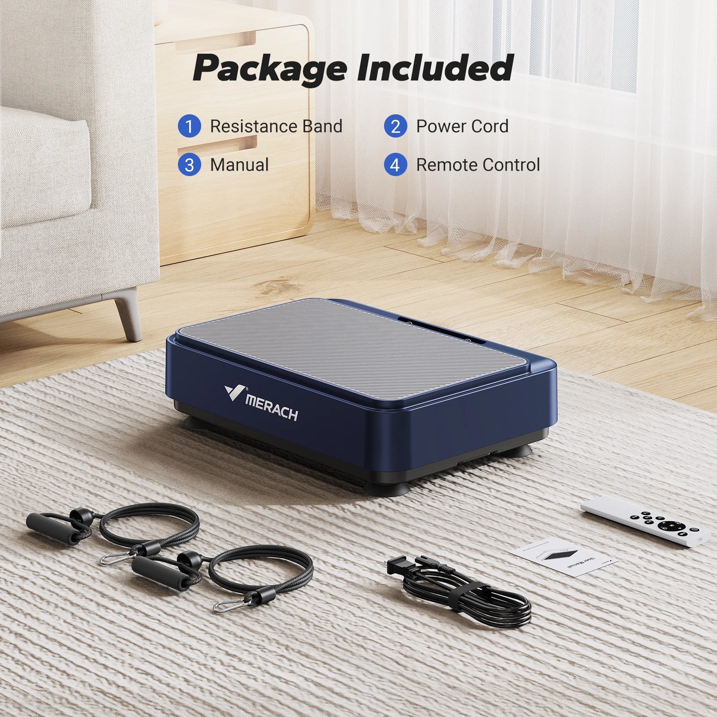 Merach Vibration Plate Exercise Machine Lymphatic Drainage