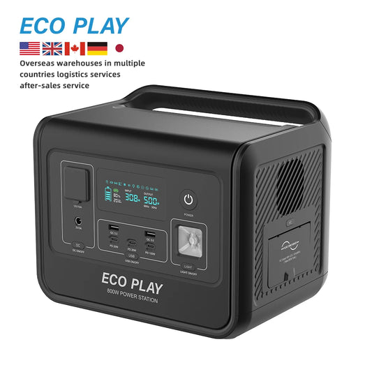 Eco Play EP800 512Wh Portable Power Station 800W AC Output