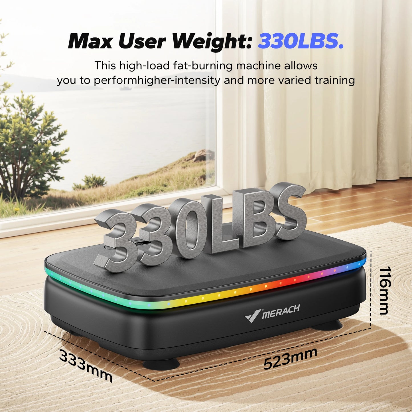Merach Vibration Plate Exercise Machine For Full Body Workout