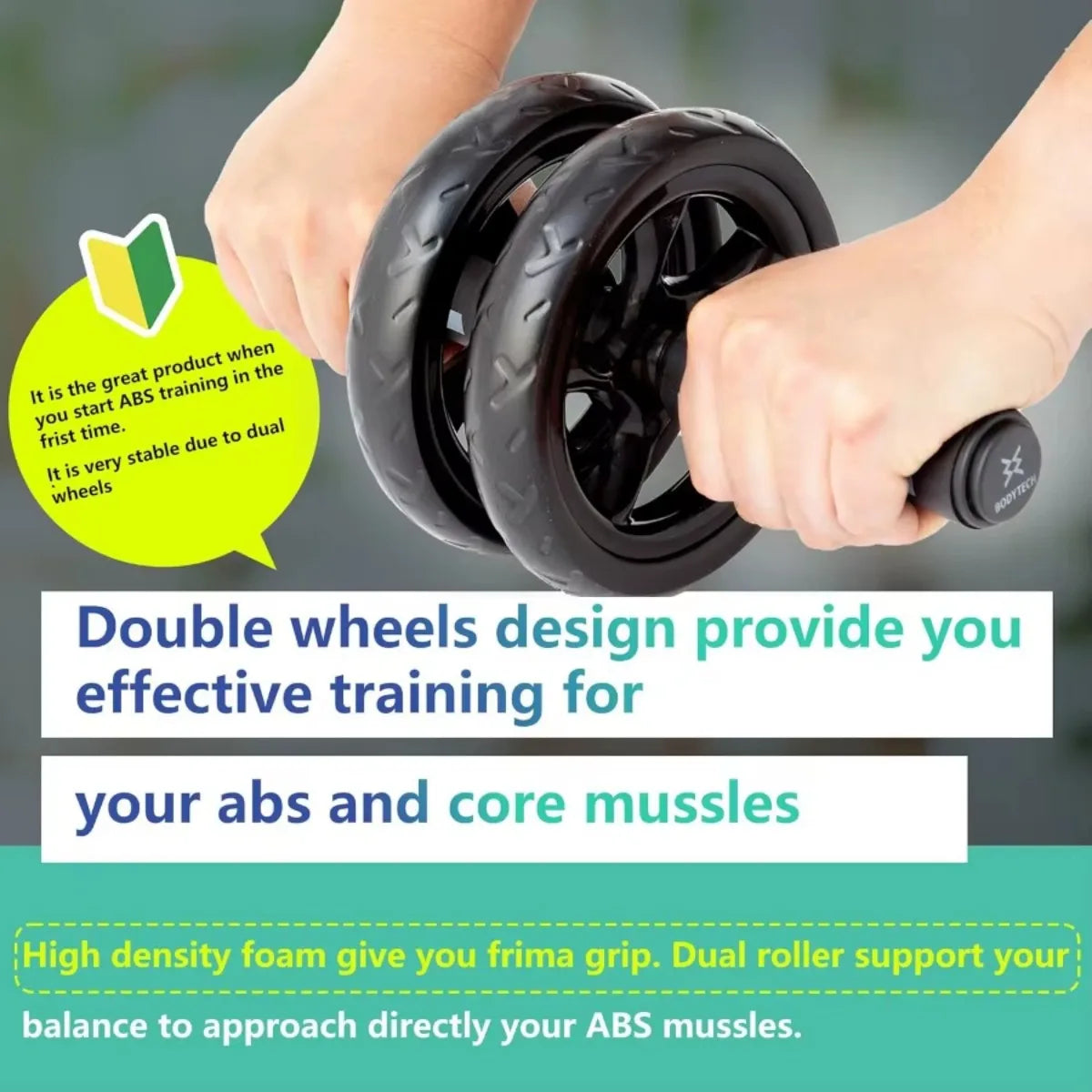 Ab Roller Wheel For Abdominal Core Fitness Equipment