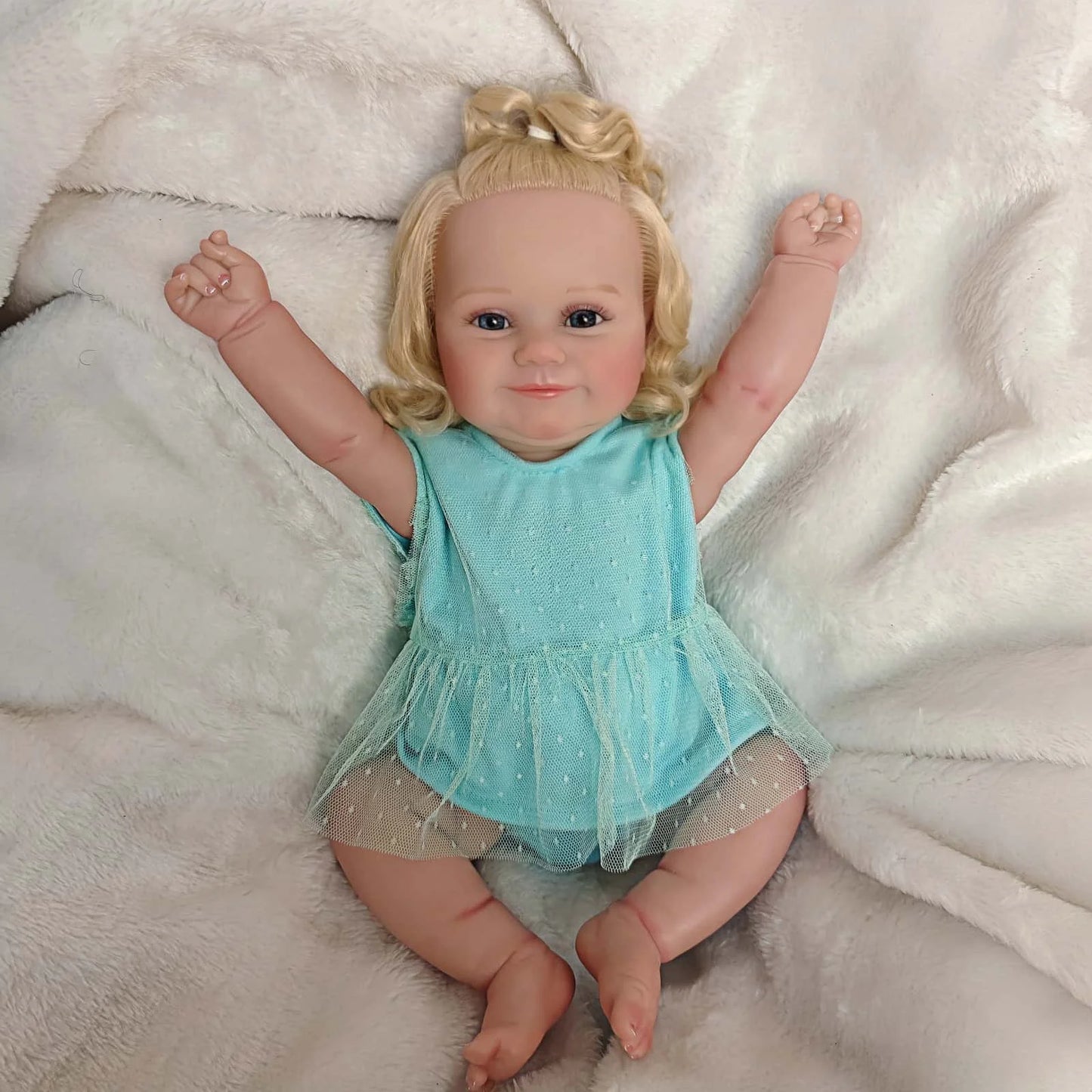 Reborn Doll Full Silicone Vinyl Girl With 3D Painted Skin Realistic Toy