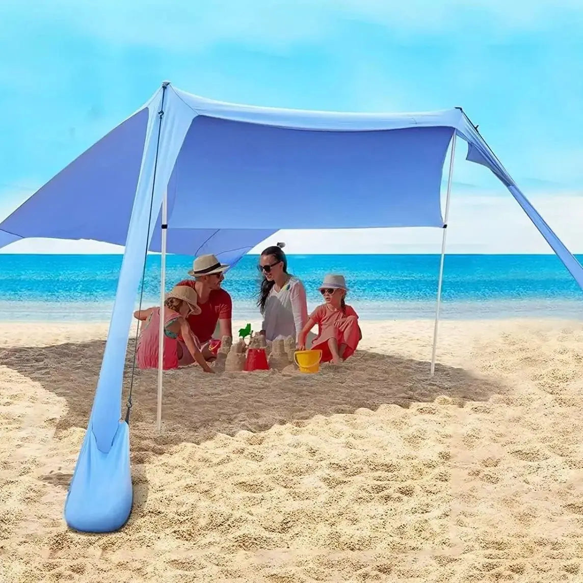 Outdoor Beach Tent Sun Shade UV Windproof Pop Up Sun Shelter