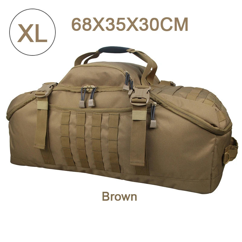 QCN Molle Tactical Travel Bag Military Duffle For Camping