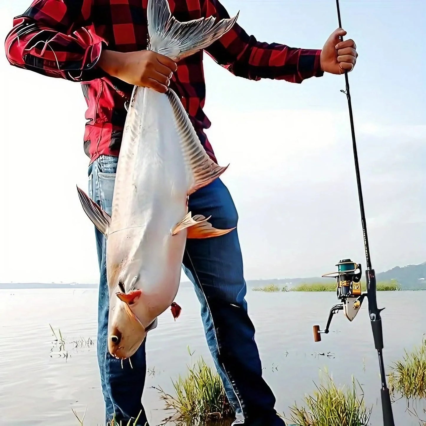 Foldable Carbon Wrapped Fly Rod With Medium Fast Action