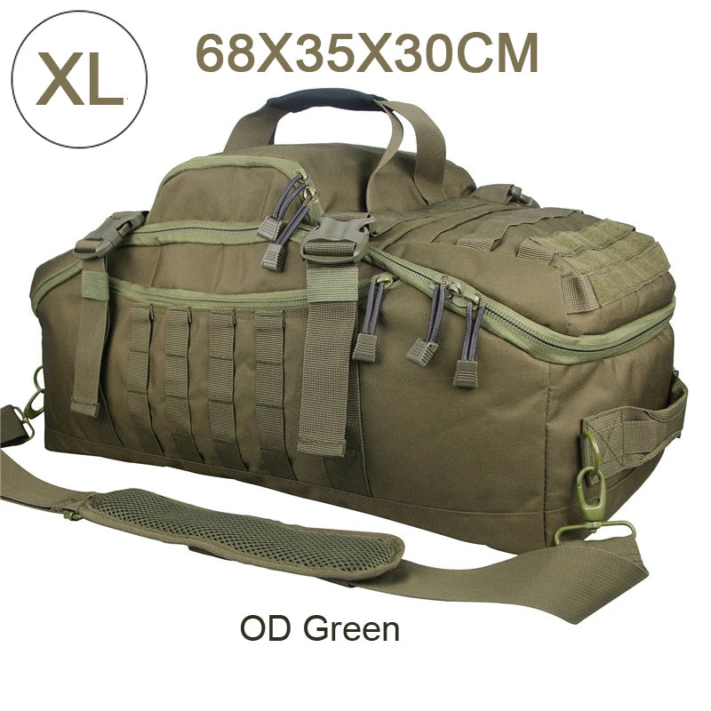 QCN Molle Tactical Travel Bag Military Duffle For Camping