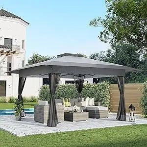 TangXu Pop Up Gazebo Mosquito Netting Outdoor Canopy