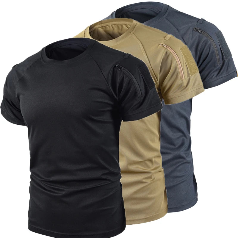 Mazerout Mens Quick Dry Outdoor Tee For Hiking And Camping