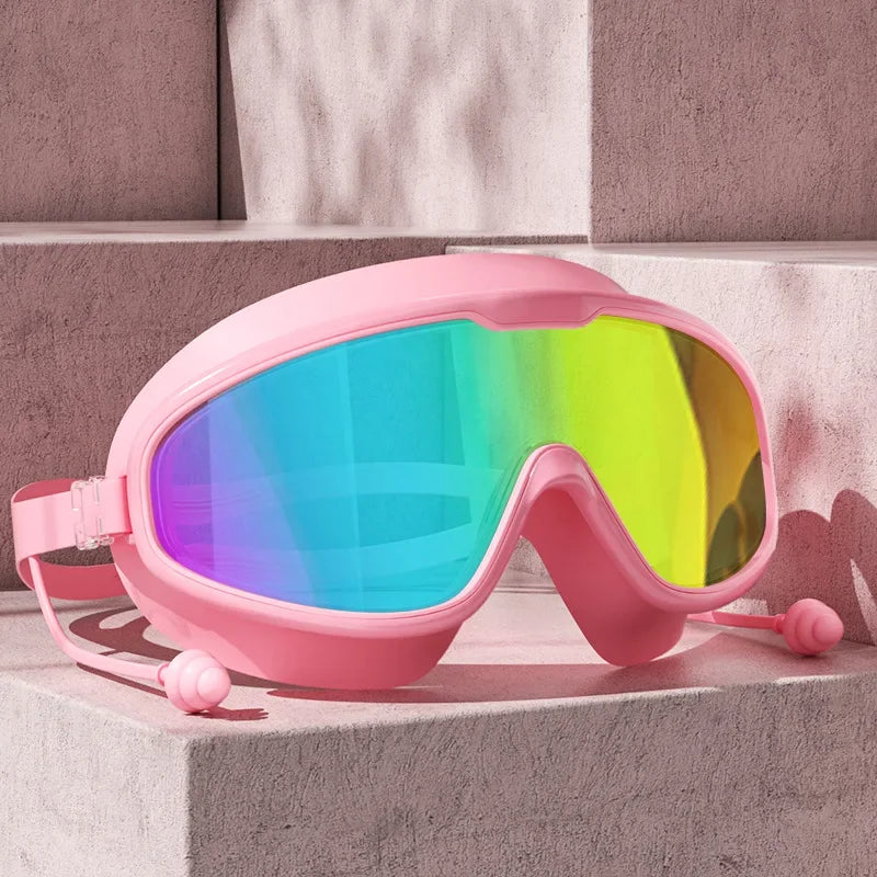 Copozz Adult Electroplated Large Frame Swimming Goggles