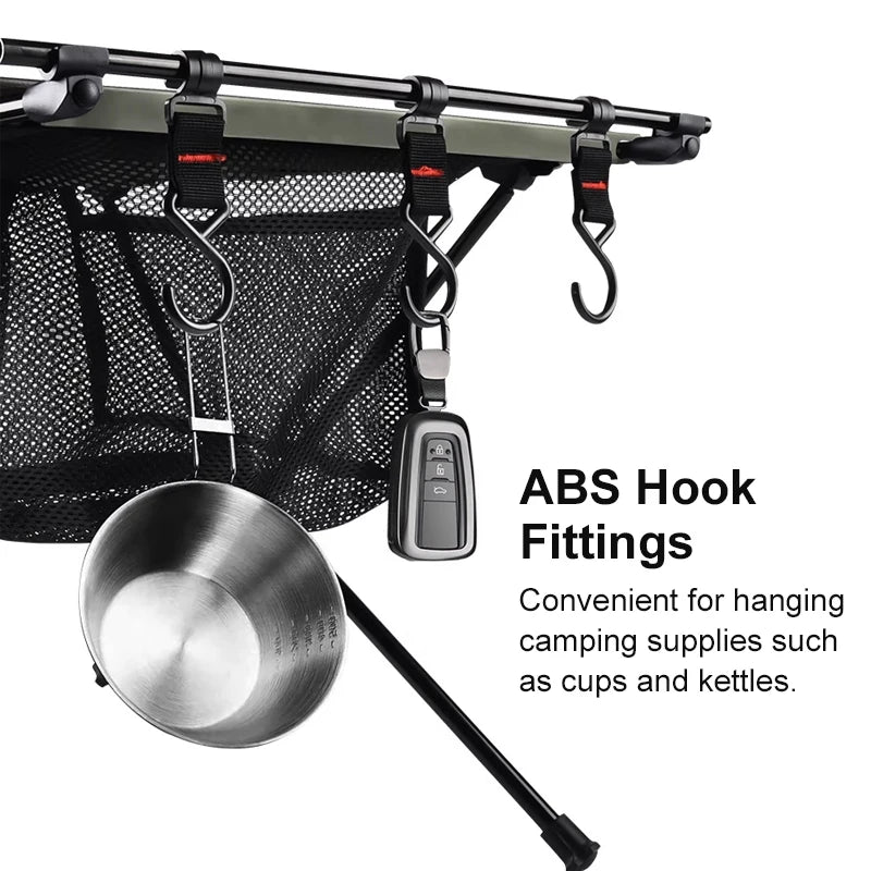 WESTTUNE Folding Camping Table Aluminum Lightweight Portable With Mesh Bag