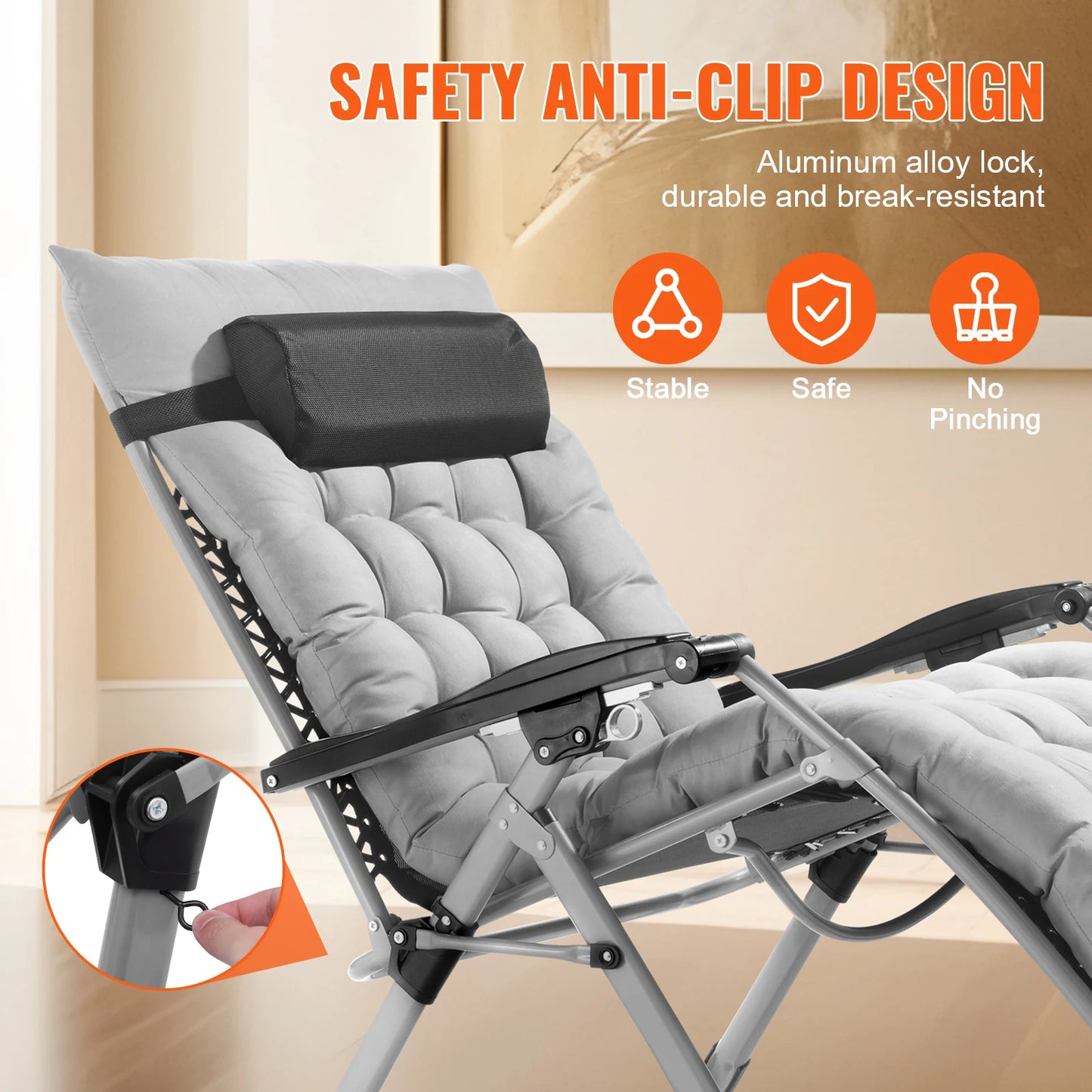 SucceBuy Zero Gravity Chair Recliner With Cupholder