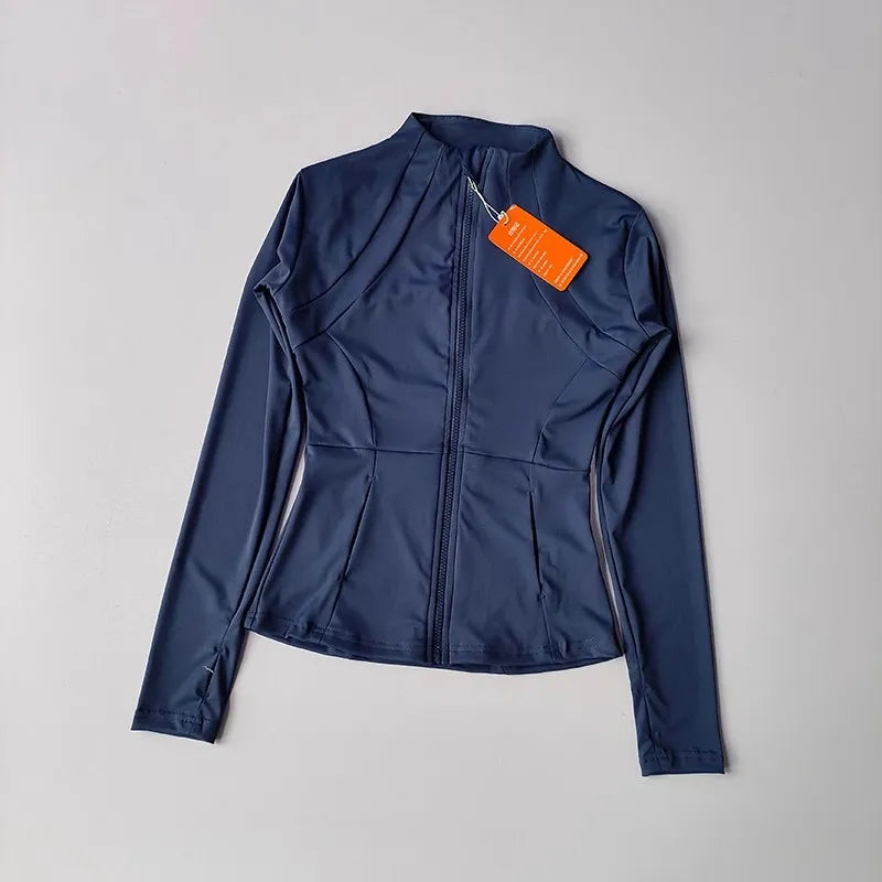 Women's Yoga Jacket Slim Fit Quick Dry Running Long Sleeve