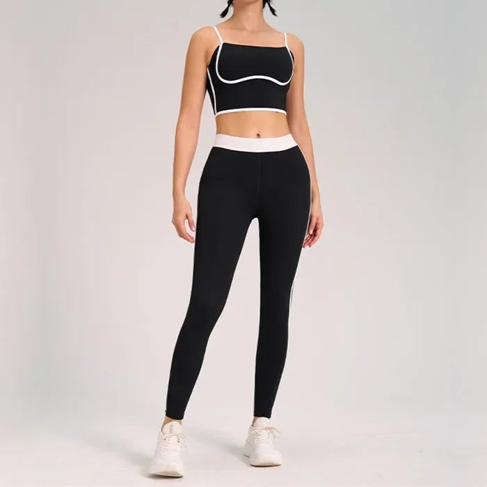 Women Tracksuit Yoga Set With MoistureWicking Bra Sportswear Athletic Performance
