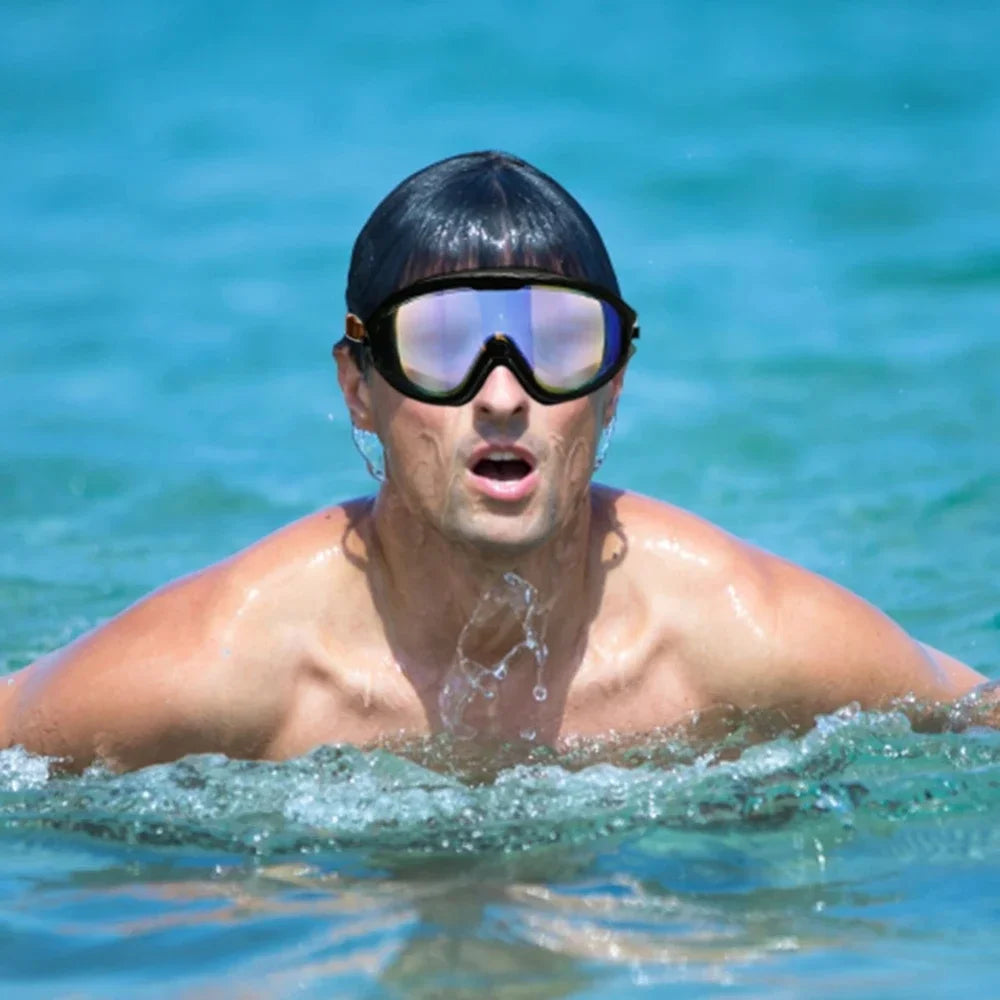Copozz Adult Electroplated Large Frame Swimming Goggles