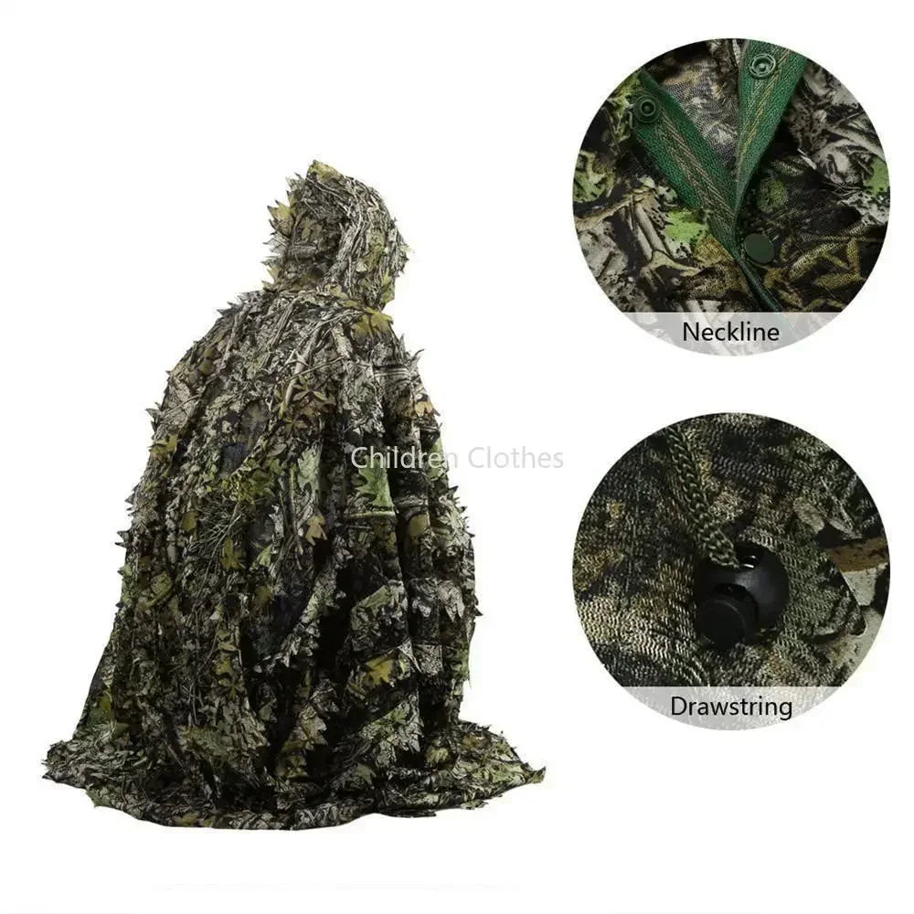 Elite Outdoor Store 3D Maple Leaf Ghillie Suit Poncho