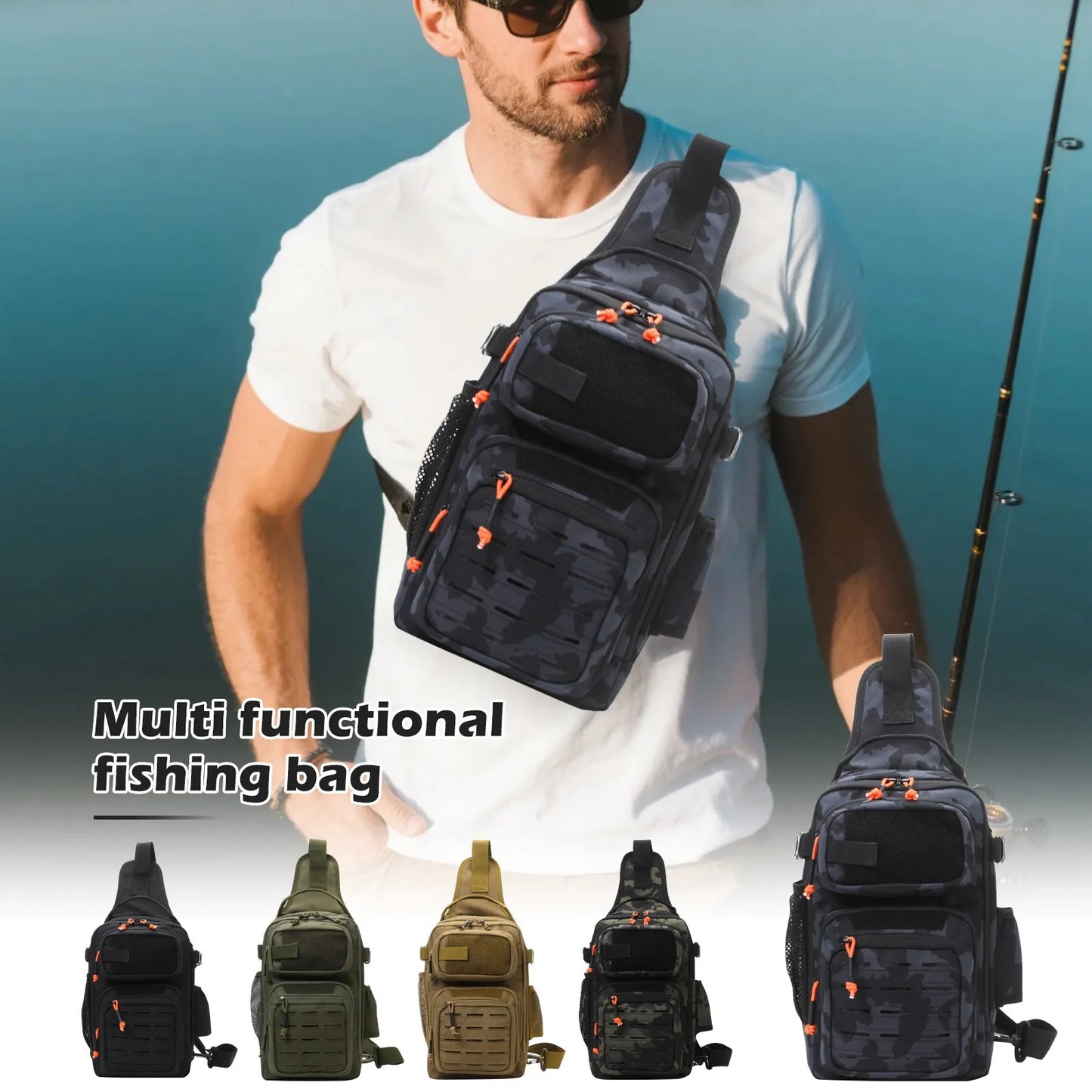 Fishing Shoulder Bag Backpack Gear Equipment Gifts