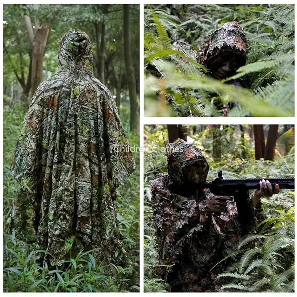 Elite Outdoor Store 3D Maple Leaf Ghillie Suit Poncho