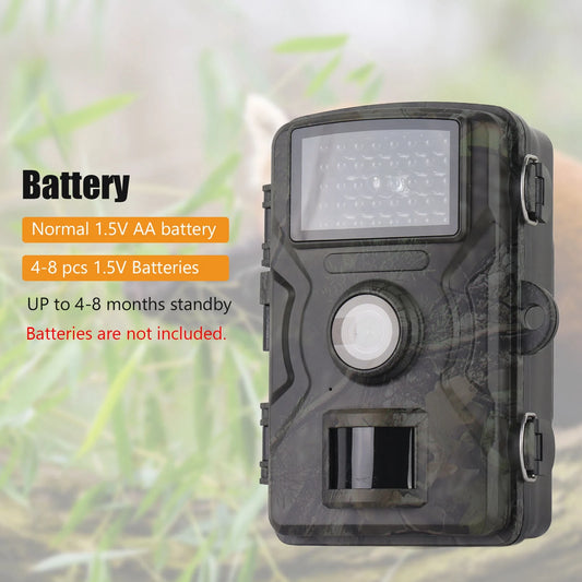Qiilu 1080P Trail Camera With 16MP Infrared Night Vision