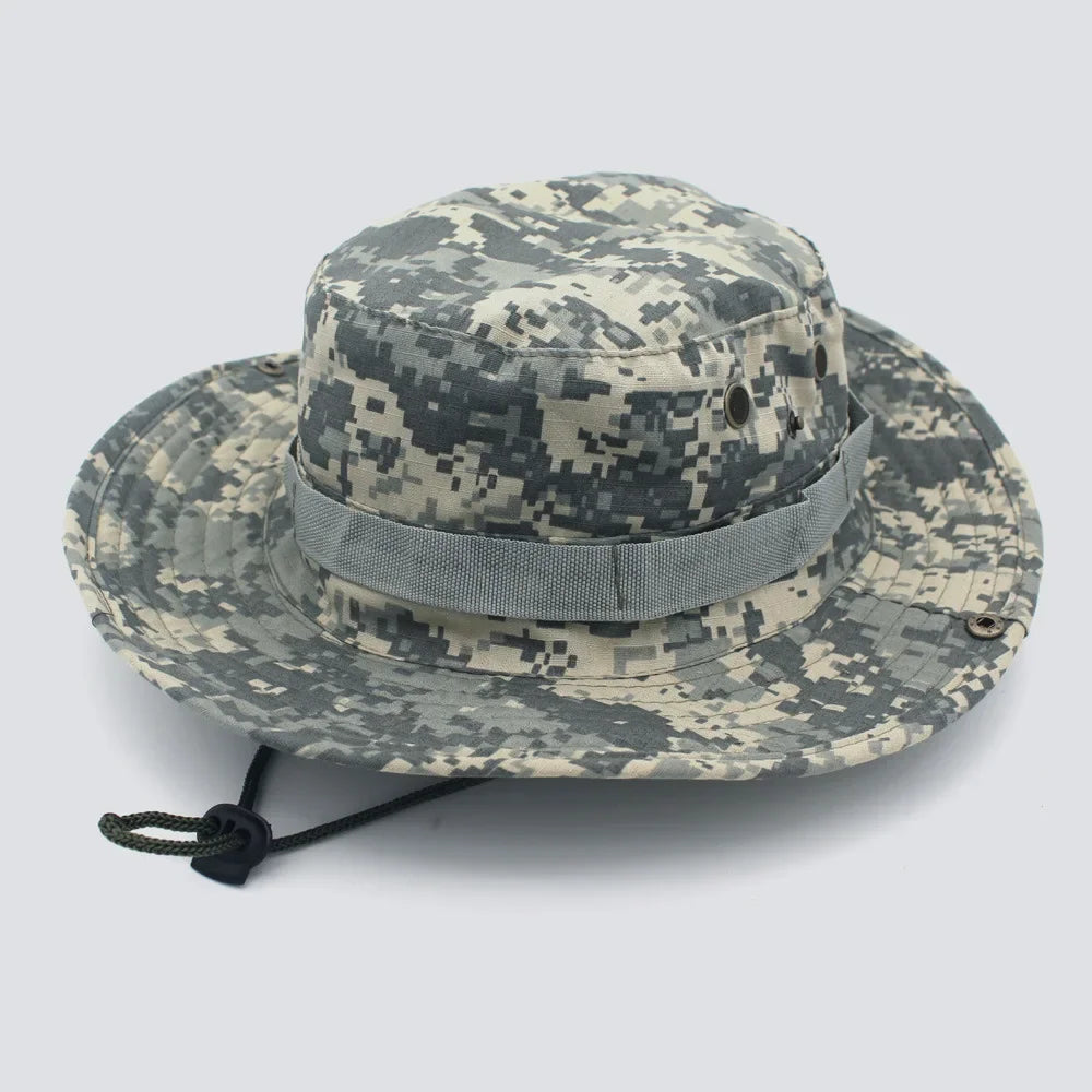 Camouflage Boonie Hat For Men Outdoor Sports Sun Bucket Cap