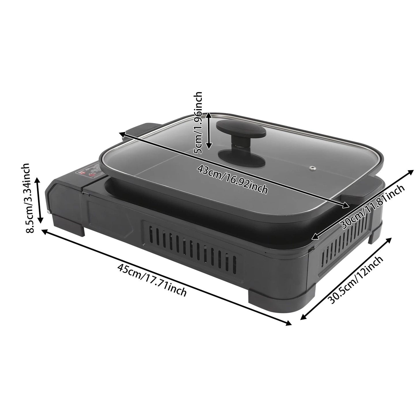 2.1KW Portable Butane Camping Grill Stove With Tray Lid