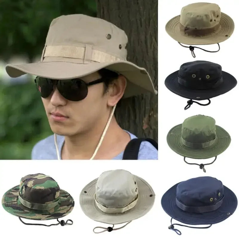 Camouflage Boonie Hat For Men Outdoor Sports Sun Bucket Cap