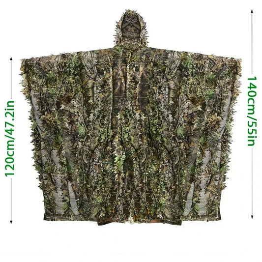 Elite Outdoor Store 3D Maple Leaf Ghillie Suit Poncho