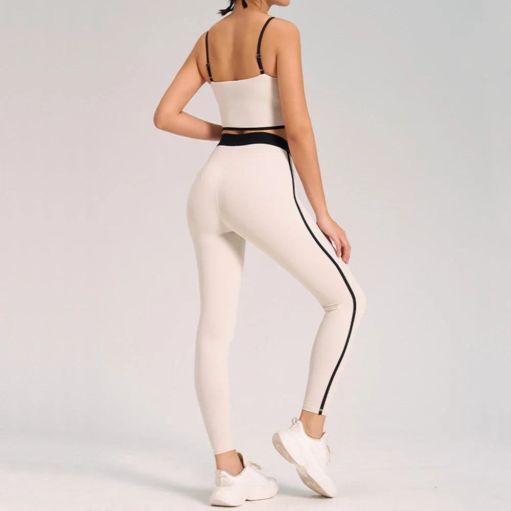 Women Tracksuit Yoga Set With MoistureWicking Bra Sportswear Athletic Performance