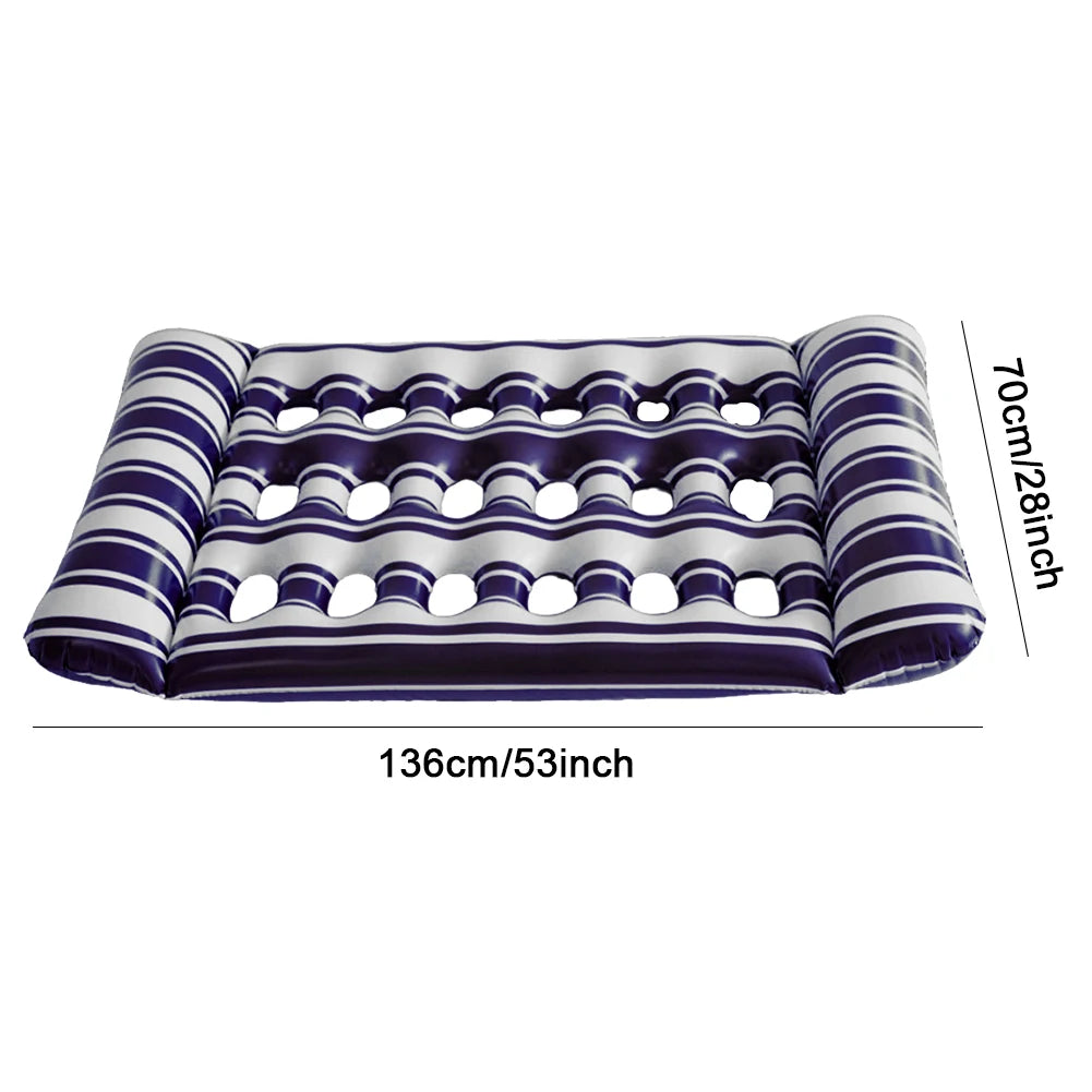 Inflatable Water Sleeping Bed Lounger Pool Float Outdoor