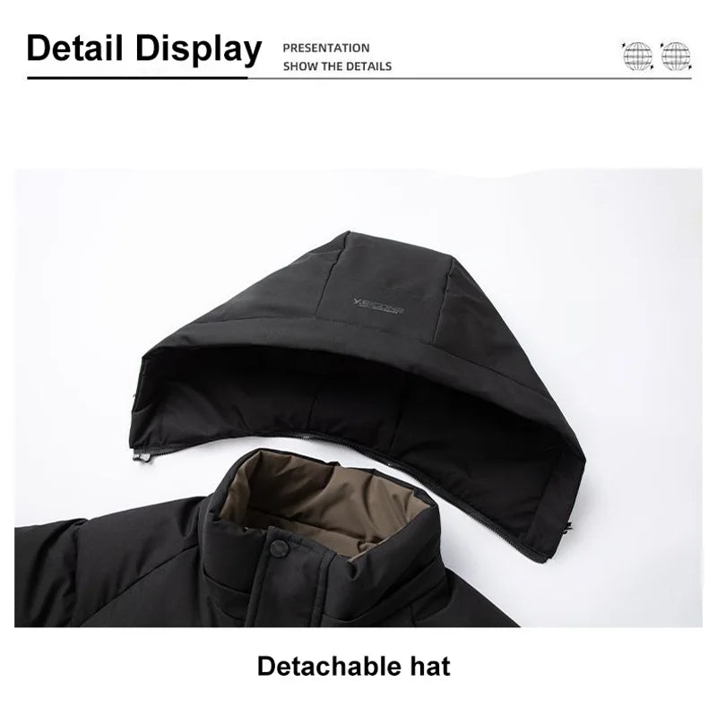 Graphene Warm Windproof Jacket For Men Outdoor Thermal
