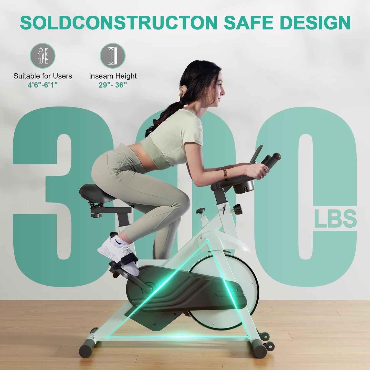 Superun Magnetic Resistance Exercise Bike Low Noise