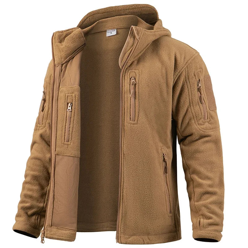 ReFire Gear Fleece Tactical Jacket Hunting Full Zip Pockets