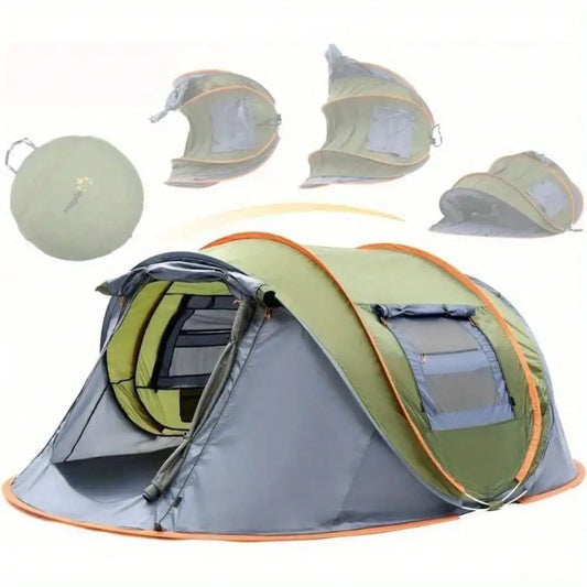 Pop Up Camping Tent With Two Doors UPF50 Plus Waterproof