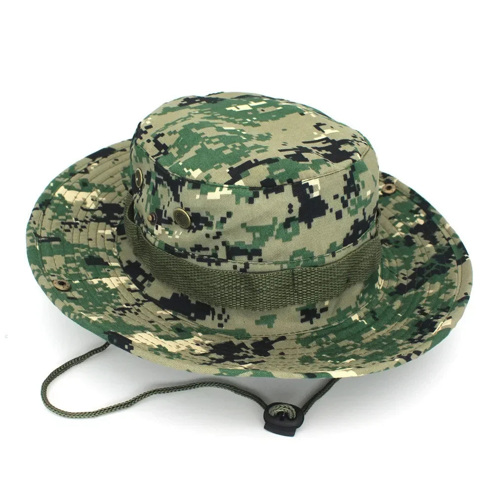 Camouflage Boonie Hat For Men Outdoor Sports Sun Bucket Cap
