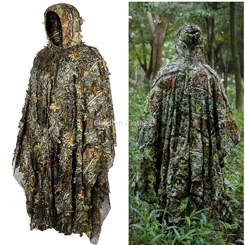 Elite Outdoor Store 3D Maple Leaf Ghillie Suit Poncho