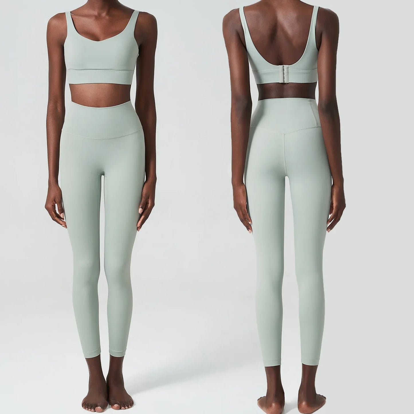 Two Piece Fitness Yoga Set For Women Breathable MoistureWicking ProPerformanceWear