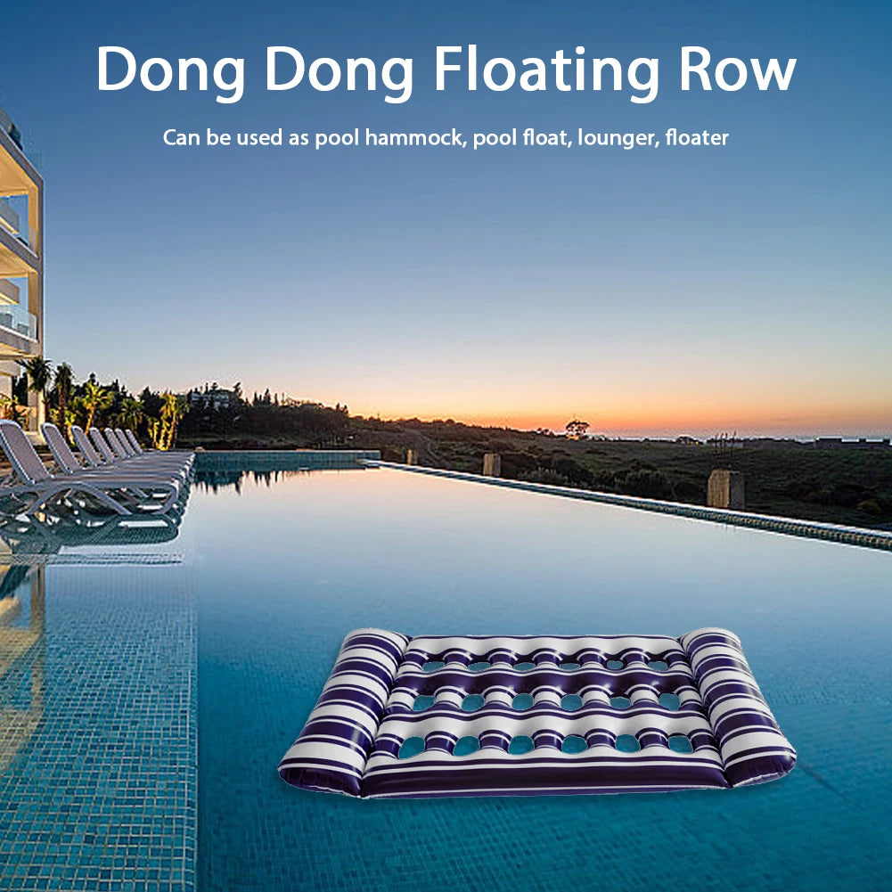 Inflatable Water Sleeping Bed Lounger Pool Float Outdoor