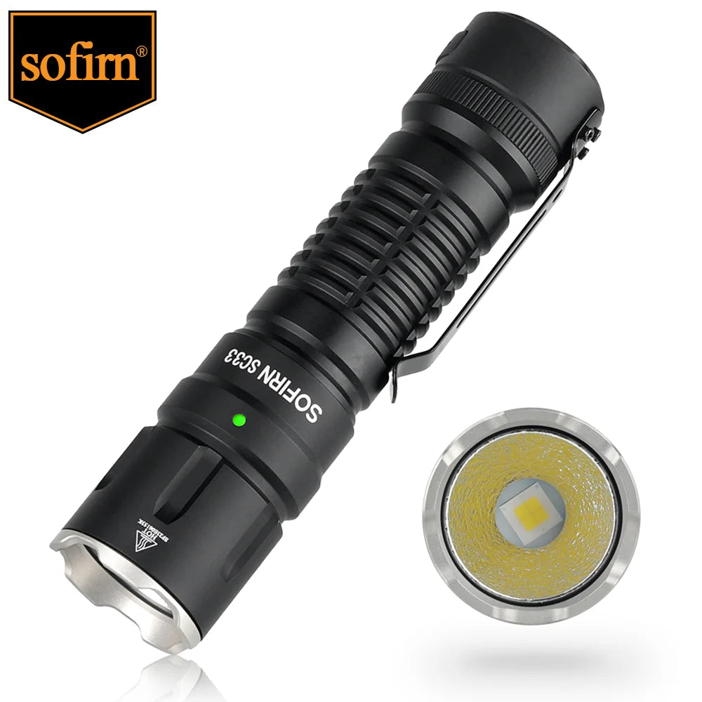Sofirn SC33 XHP703 HI Flashlight 5200lm USB C Rechargeable