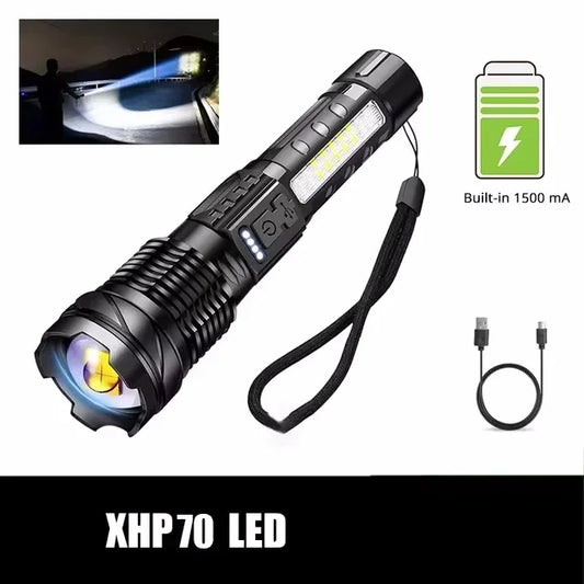Elite Outdoor Store XHP70 LED Flashlight Waterproof 18650