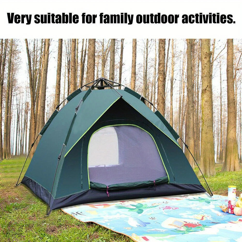 Portable Camping Tent For 3 To 4 Persons Automatic Pop Up