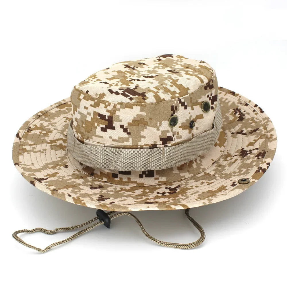 Camouflage Boonie Hat For Men Outdoor Sports Sun Bucket Cap