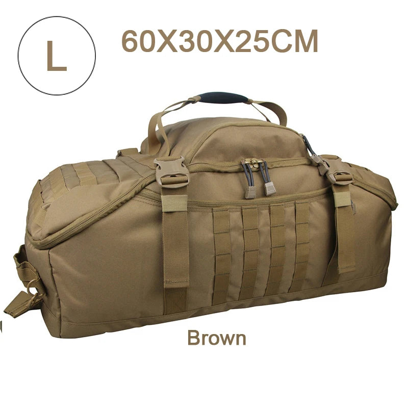 QCN Molle Tactical Travel Bag Military Duffle For Camping