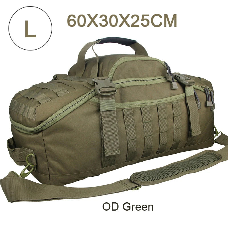 QCN Molle Tactical Travel Bag Military Duffle For Camping
