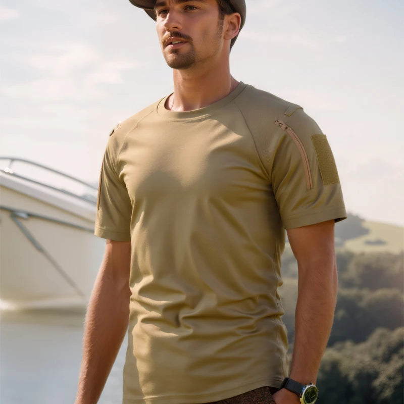 Mazerout Mens Quick Dry Outdoor Tee For Hiking And Camping
