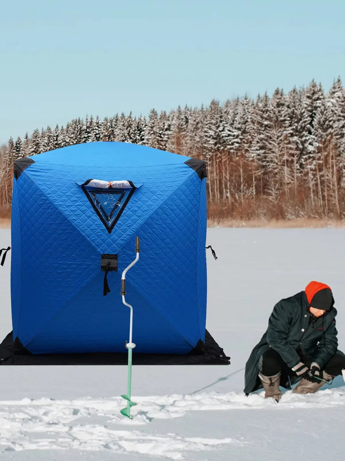 Elite Outdoor Store Insulated Ice Fishing Tent Freestanding
