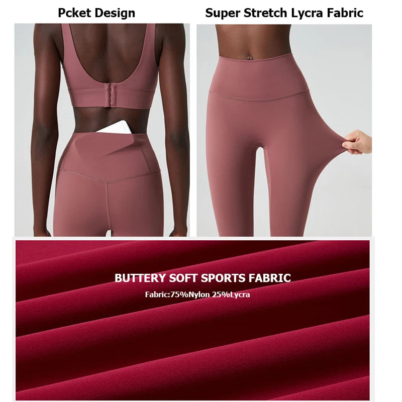 Two Piece Fitness Yoga Set For Women Breathable MoistureWicking ProPerformanceWear