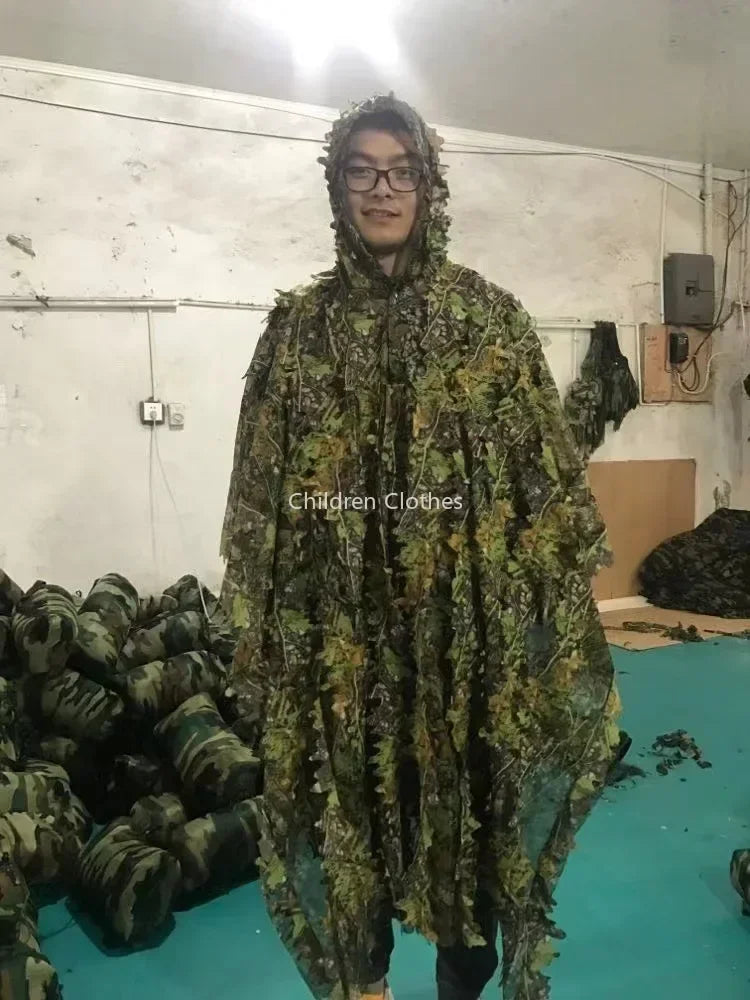 Elite Outdoor Store 3D Maple Leaf Ghillie Suit Poncho