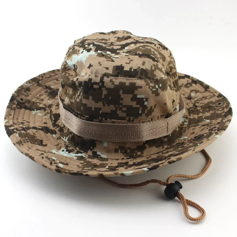Camouflage Boonie Hat For Men Outdoor Sports Sun Bucket Cap