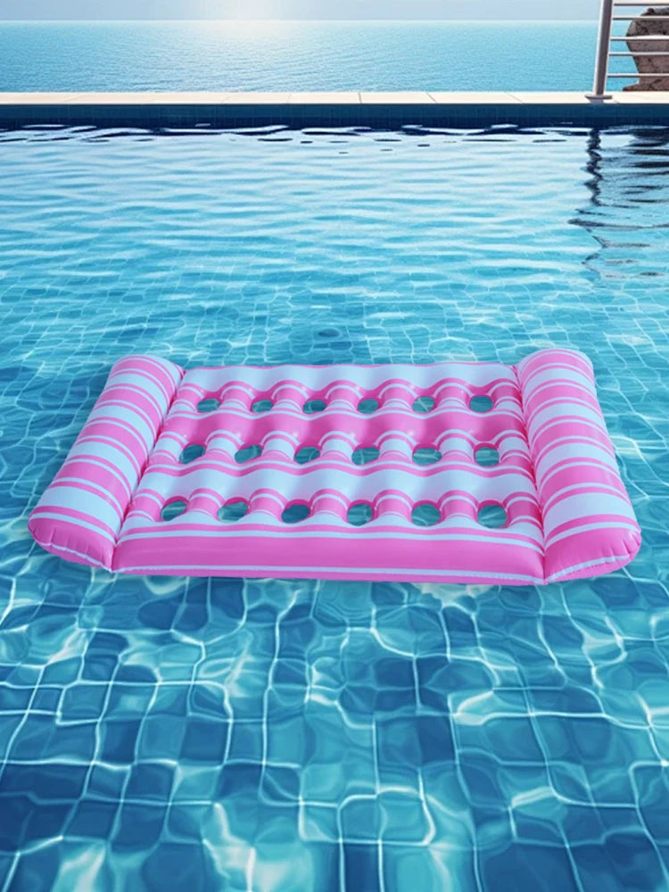 Inflatable Water Sleeping Bed Lounger Pool Float Outdoor