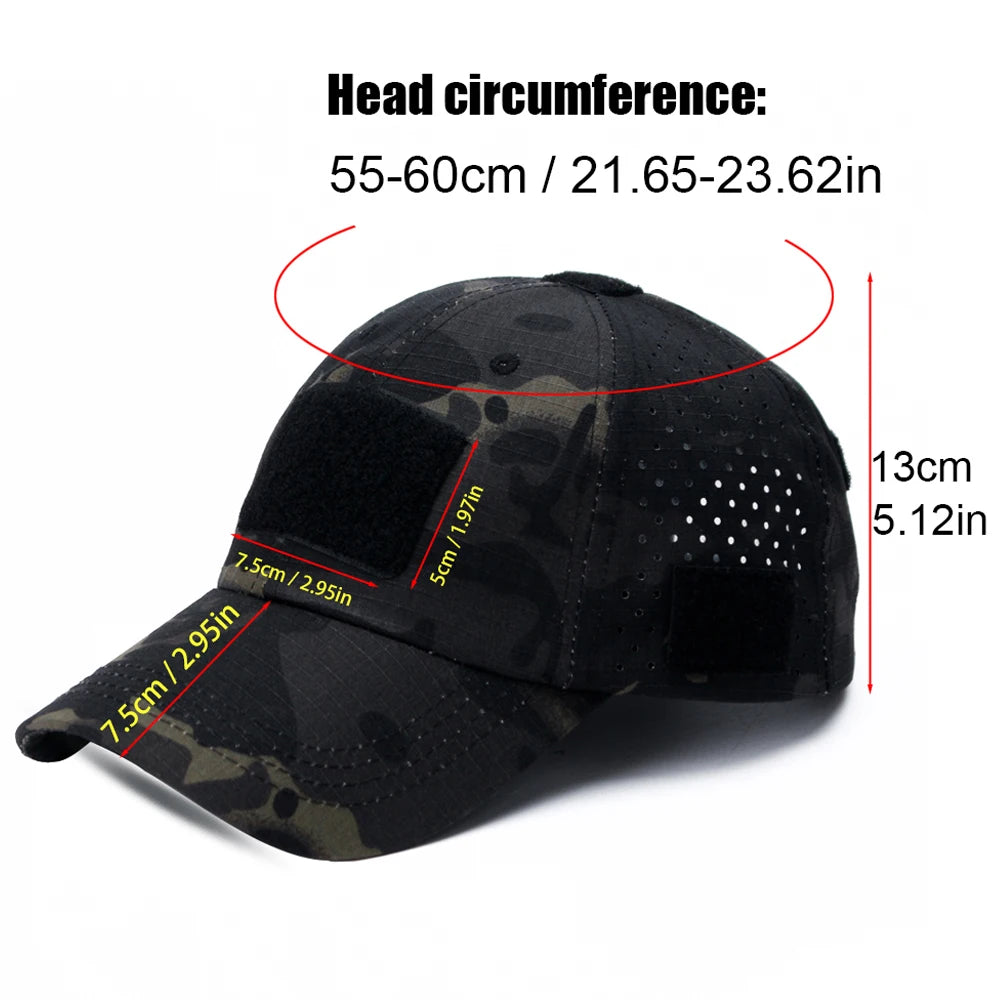 Unisex Camouflage Outdoor Baseball Cap Breathable Sun Hat