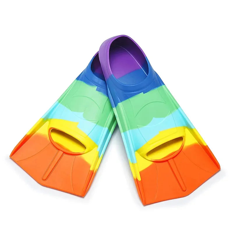 XMSJ Silicone Swim Fins For Beginners Kids And Adults
