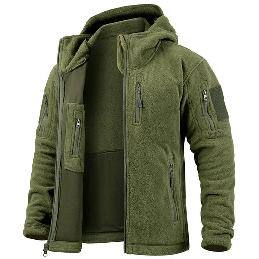 ReFire Gear Fleece Tactical Jacket Hunting Full Zip Pockets